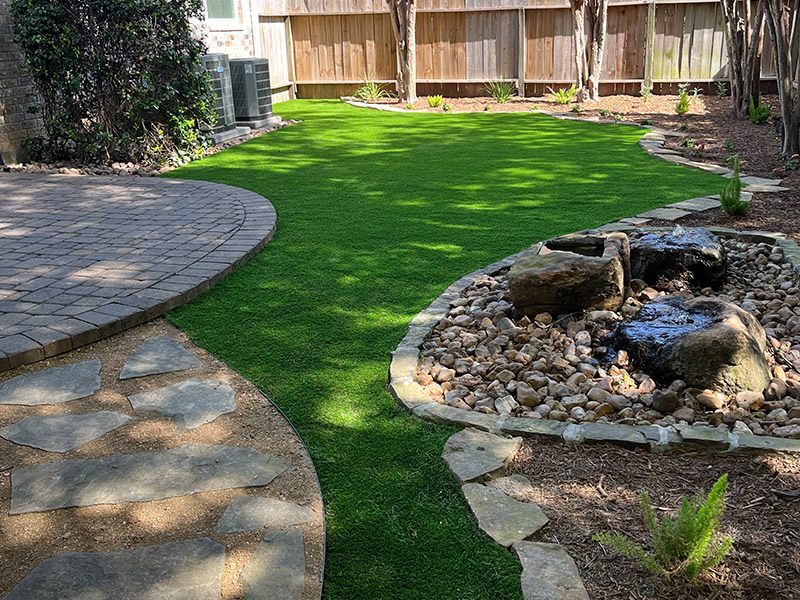 landscaping turf on residential property