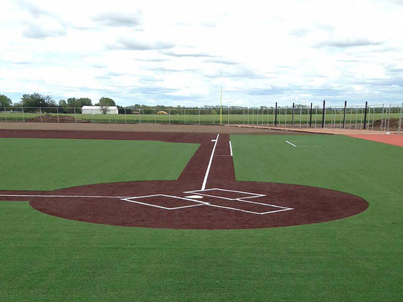 softball field with turf
